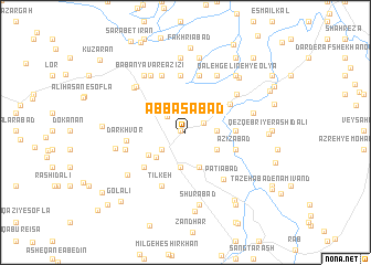 map of ‘Abbāsābād