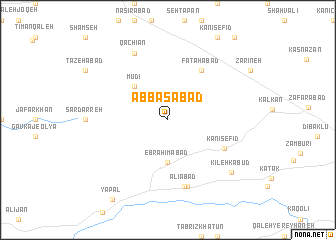 map of ‘Abbāsābād