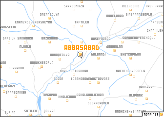 map of ‘Abbāsābād