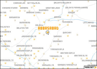 map of ‘Abbāsābād