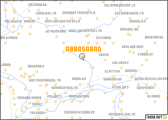 map of ‘Abbāsābād