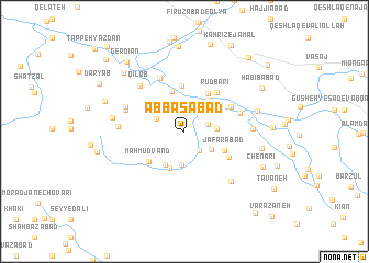 map of ‘Abbāsābād