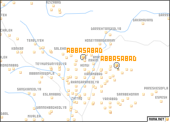 map of ‘Abbāsābād