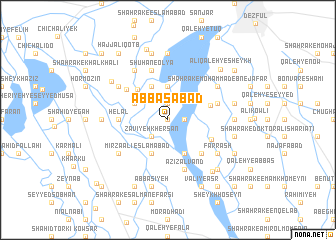 map of ‘Abbāsābād