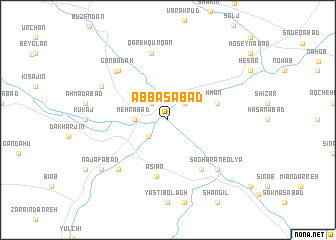 map of ‘Abbāsābād