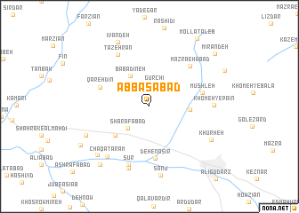 map of ‘Abbāsābād