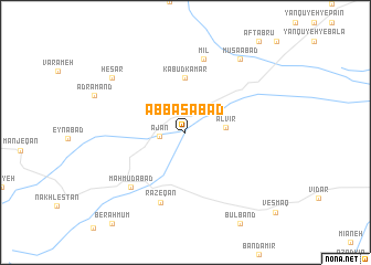 map of ‘Abbāsābād