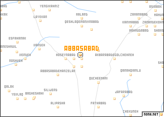 map of ‘Abbāsābād