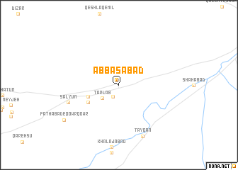 map of ‘Abbāsābād