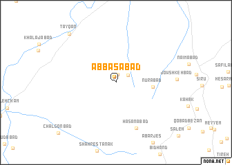 map of ‘Abbāsābād