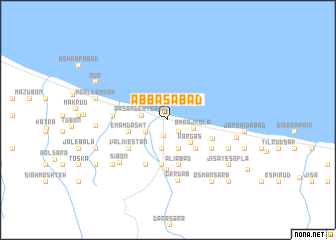 map of ‘Abbāsābād