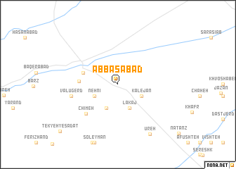 map of ‘Abbāsābād
