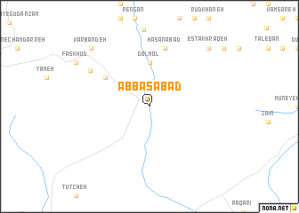 map of ‘Abbāsābād