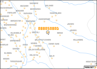 map of ‘Abbāsābād