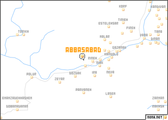 map of ‘Abbāsābād