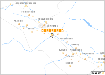 map of ‘Abbāsābād