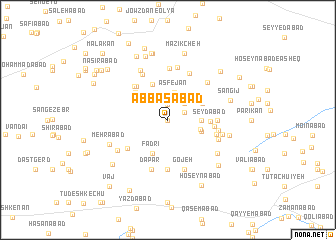 map of ‘Abbāsābād