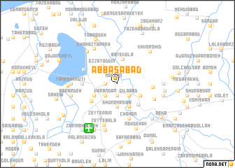 map of ‘Abbāsābād