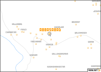 map of ‘Abbāsābād