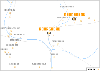 map of ‘Abbāsābād