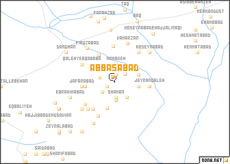 map of ‘Abbāsābād