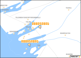 map of ‘Abbāsābād