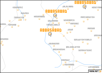 map of ‘Abbāsābād