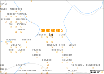 map of ‘Abbāsābād