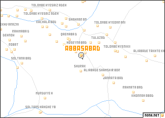 map of ‘Abbāsābād