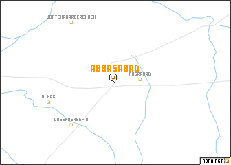 map of ‘Abbāsābād