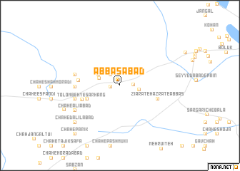 map of ‘Abbāsābād