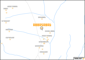 map of ‘Abbāsābād