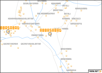 map of ‘Abbāsābād