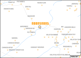 map of ‘Abbāsābād