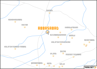 map of ‘Abbāsābād