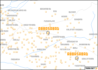 map of Abbāsābād