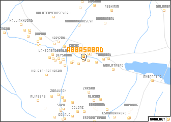 map of ‘Abbāsābād