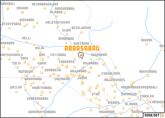 map of ‘Abbāsābād