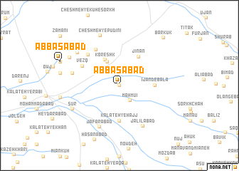 map of ‘Abbāsābād