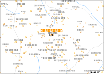 map of ‘Abbāsābād
