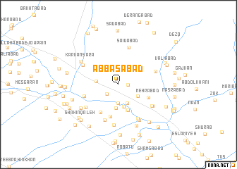 map of ‘Abbāsābād