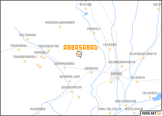 map of ‘Abbāsābād