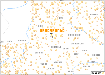 map of Abbās Bānda