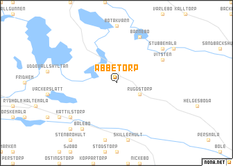 map of Abbetorp