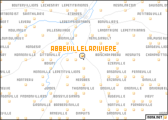 map of Abbéville-la-Rivière