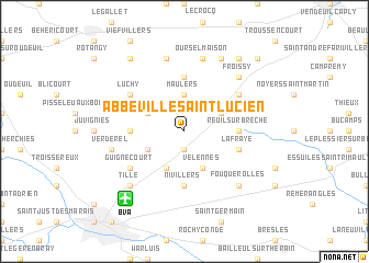 map of Abbeville-Saint-Lucien