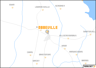 map of Abbeville