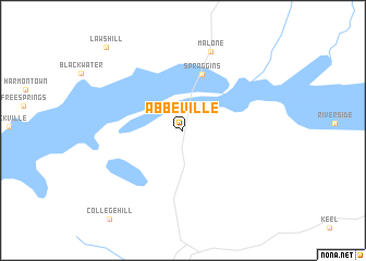 map of Abbeville