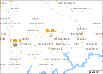 map of Āb Bīd