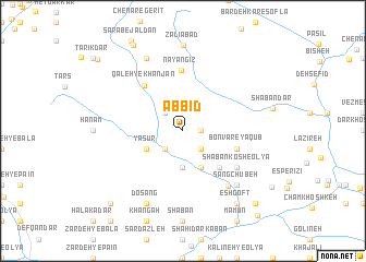 map of Āb Bīd